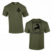 The Light Dragoons - B Squadron Cotton Teeshirt - STAG